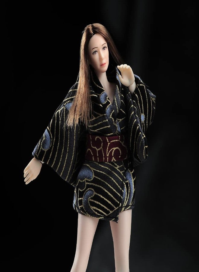 RoofWorld 1/12 Scale Female Head Sculpt,Europen Beauty Planted Hair Head Carved Carving for 6 inches Phicen TBLeague Action Figure Body - Image 4